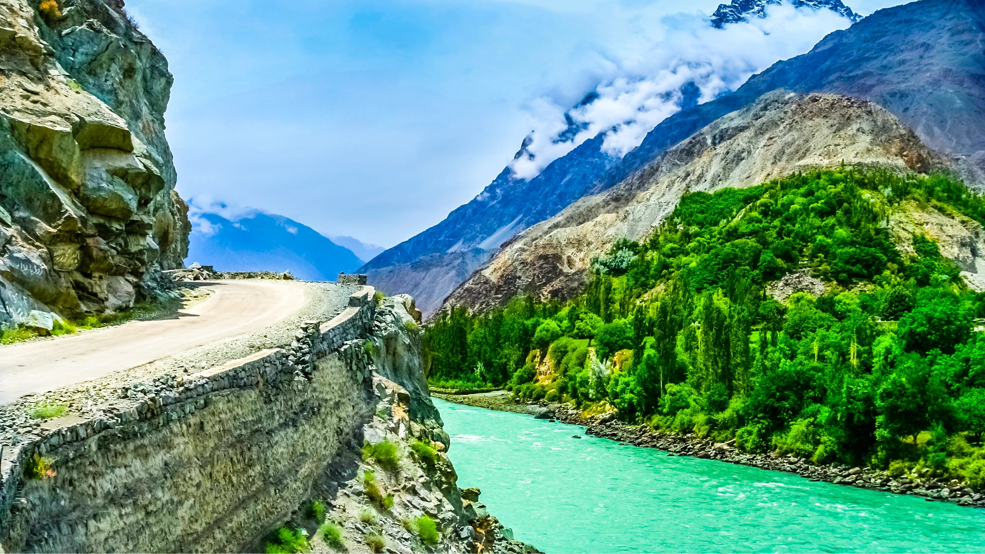 Breathtaking landscape overlooking Chitral Valley