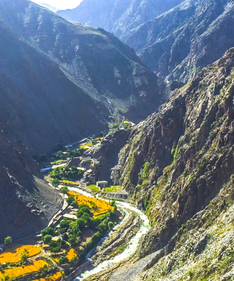 Scenic view of Kalash Valley, Pakistan