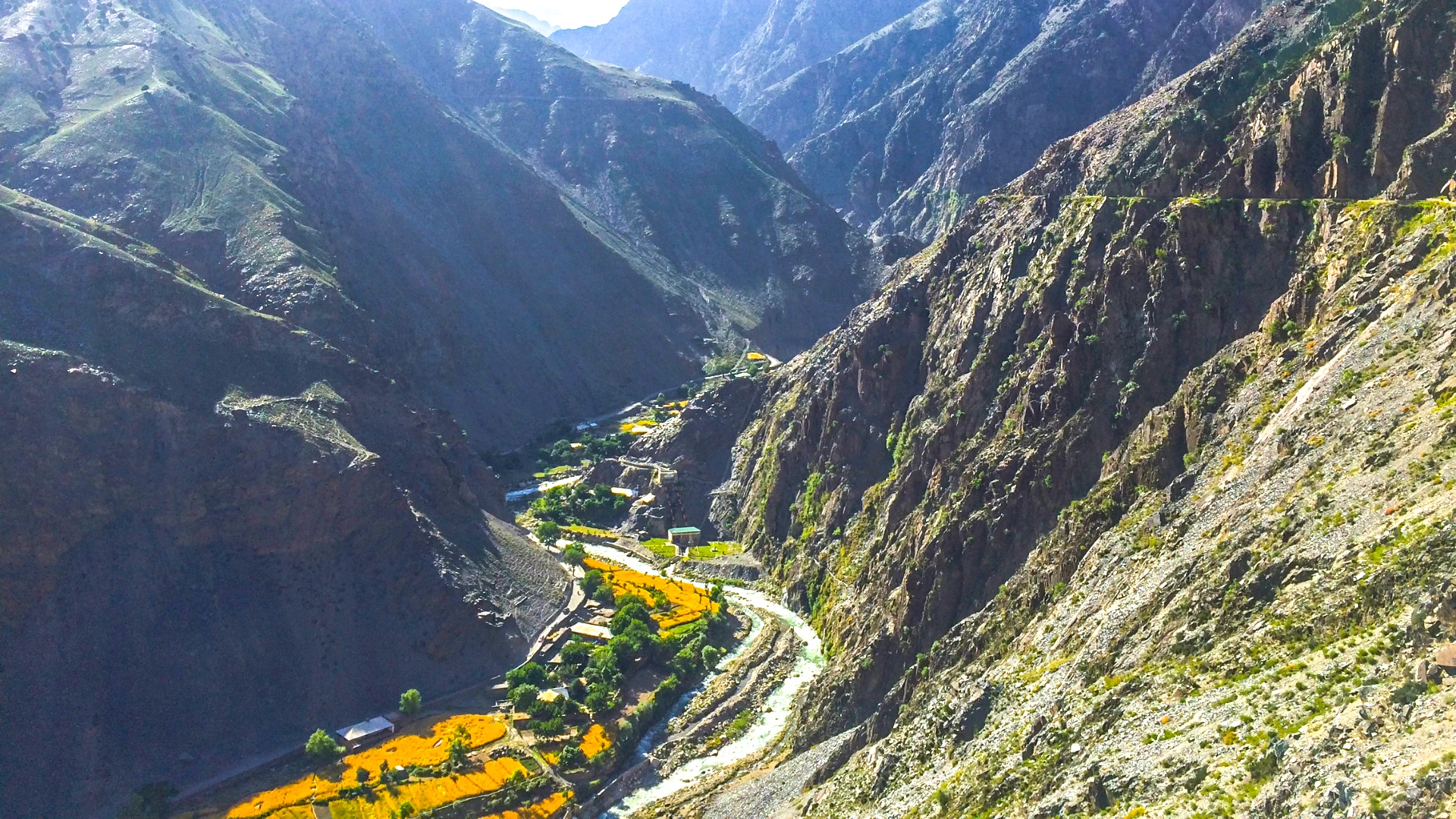 Scenic view of Kalash Valley, Pakistan