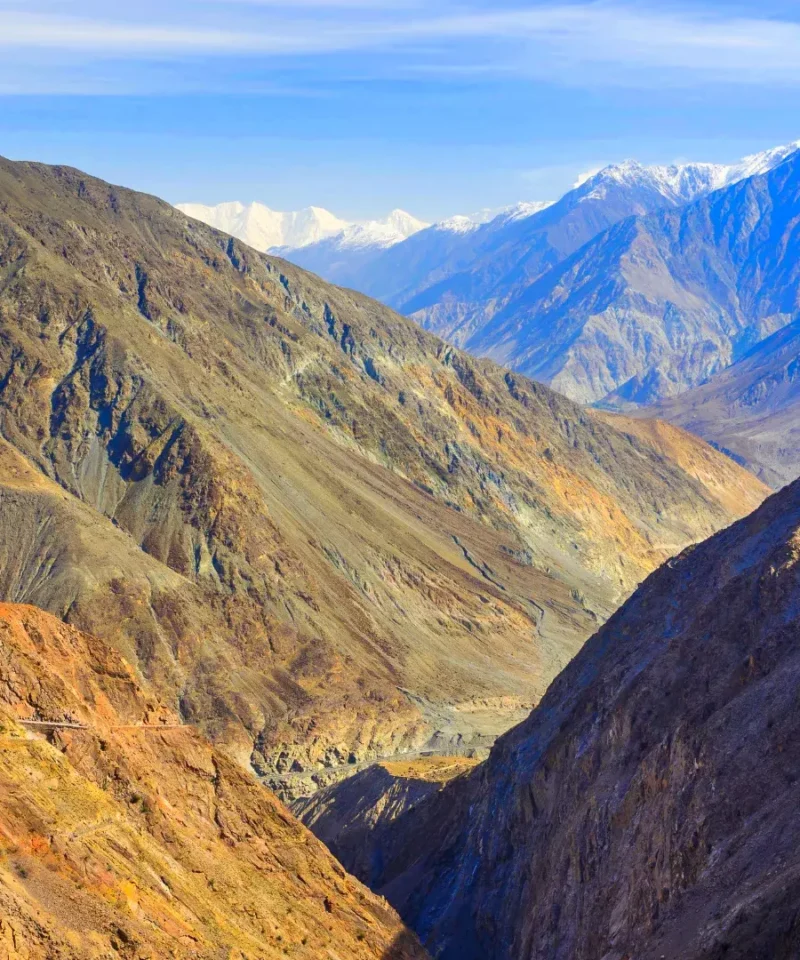 Majestic mountains in Chilas, Pakistan.