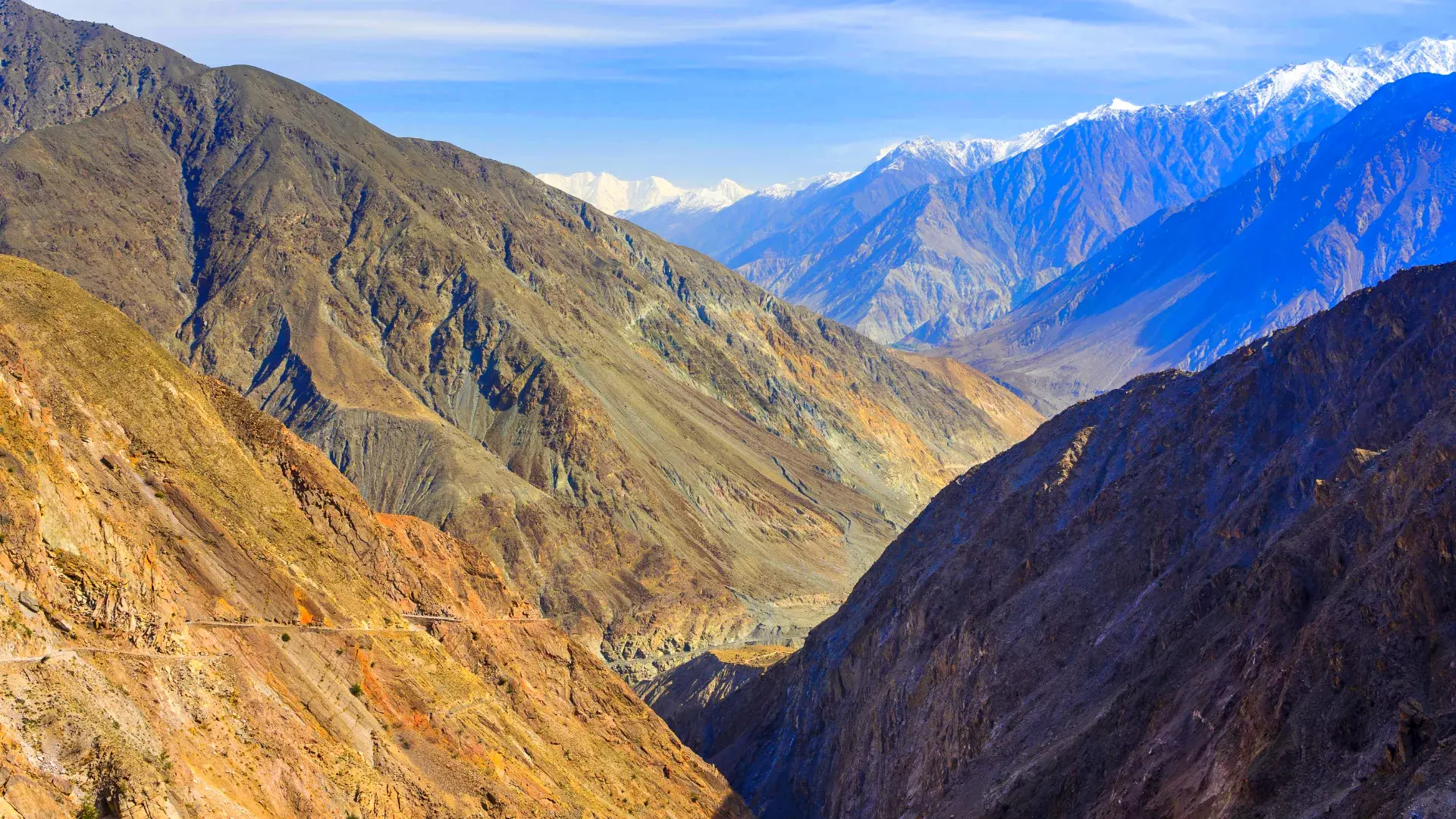 Majestic mountains in Chilas, Pakistan.