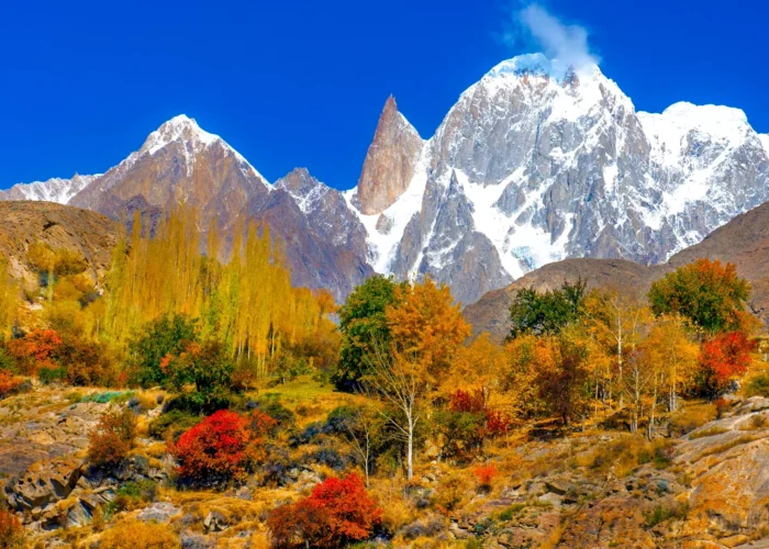 Lady Finger Peak in autumn season, Gilgit-Baltistan, Pakistan.