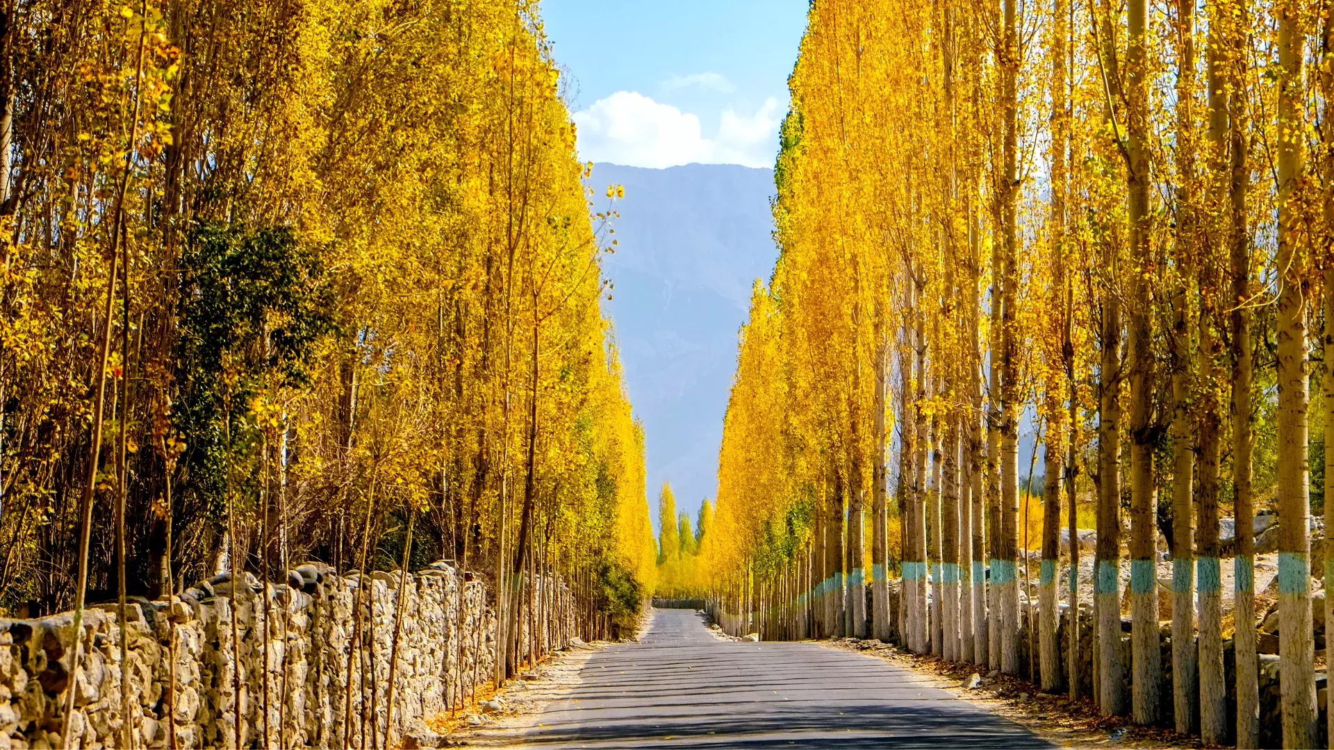 A panoramic view of Khaplu Valley nestled amidst the Karakoram Range.