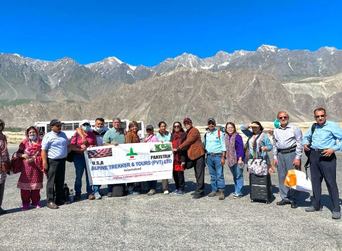 Tourists Arrive at Skardu Airport