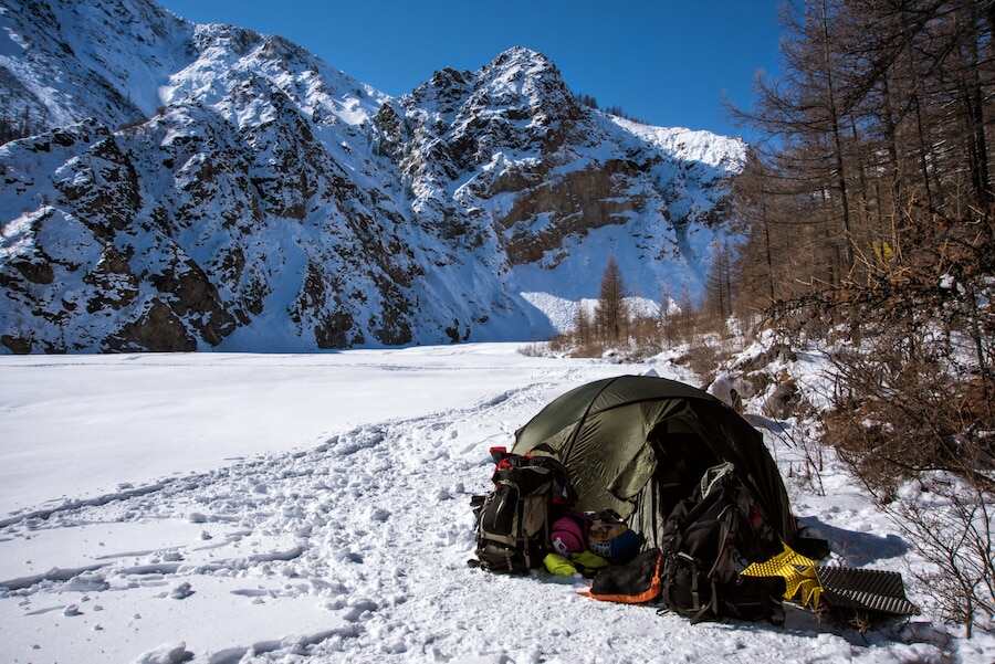 Tent is set up high mountain environment 181242 273 k2 base camp trek