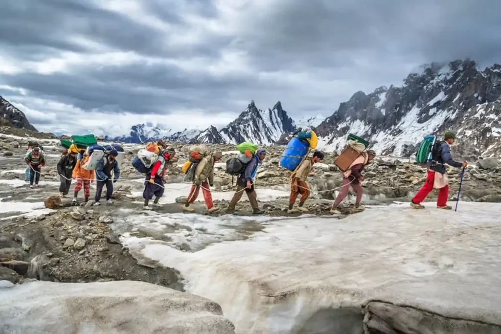 Biafo hispar glacier